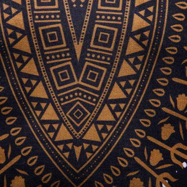 Men's Fashion Folk Style 3D Floral Printed Long Sleeved T-shirt Casual Round Neck Tops Tees