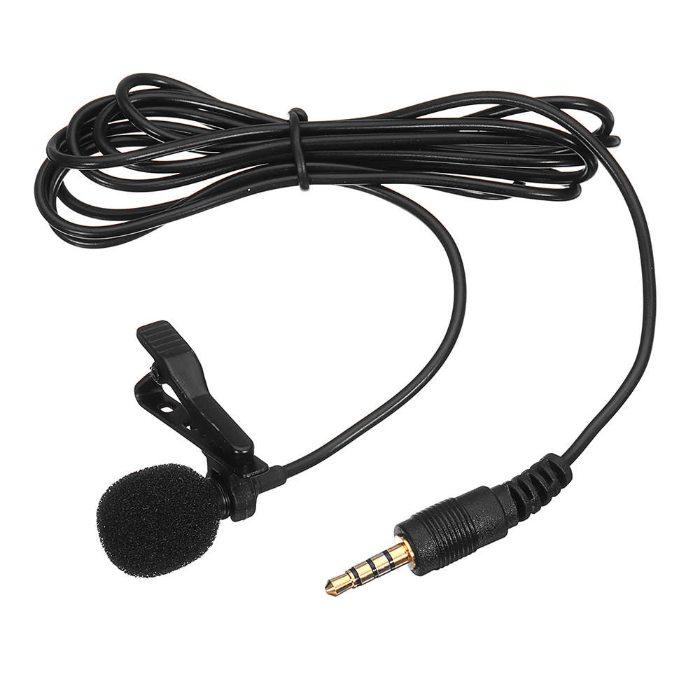 Arimic Lavalier Lapel Clip-on Omnidirectional Condenser Microphone for DSLR Camera Smartphone