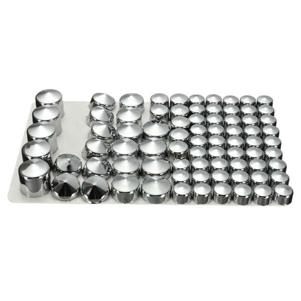 78pcs Chrome Bolt Toppers Cover Caps Kit For Harley Davidson Dyna Glide