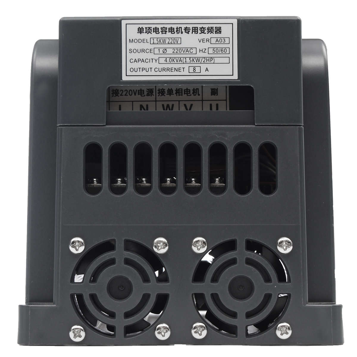 Single Phrase Inverter 220V 1.5KW VFD Speed Controller Single Phrase Frequency Converter