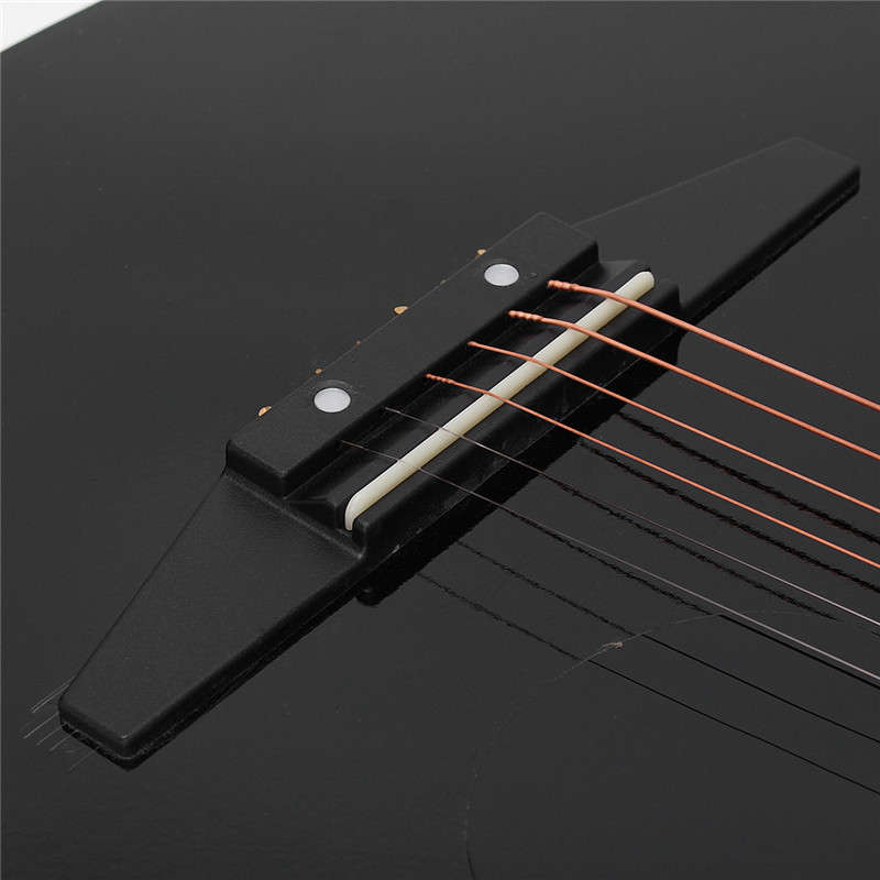 38 Inch Wooden Folk Acoustic Guitar 6 Color Guitar with Bag for Beginner