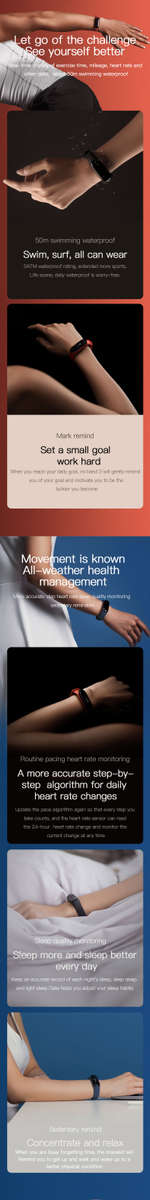 Original Xiaomi Mi band 3 Smart Watch OLED Display Heart Rate Monitor Bracelet International