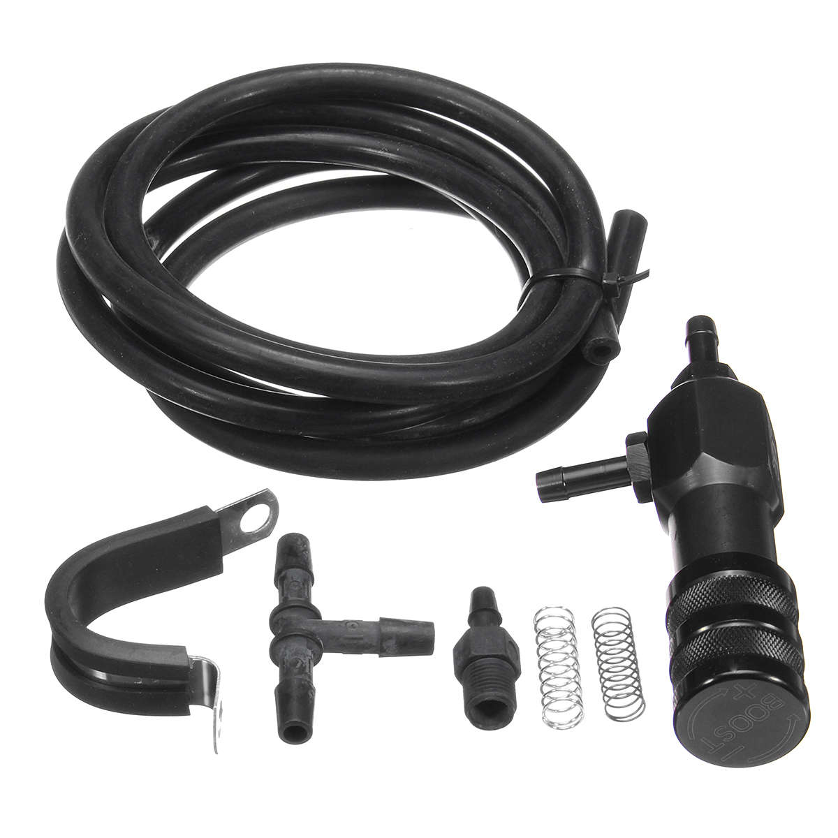 Universal Adjustable Racing Turbo 1-30 PSI Manual Boost Bypass Controller Kit (COLOR: BLACK)