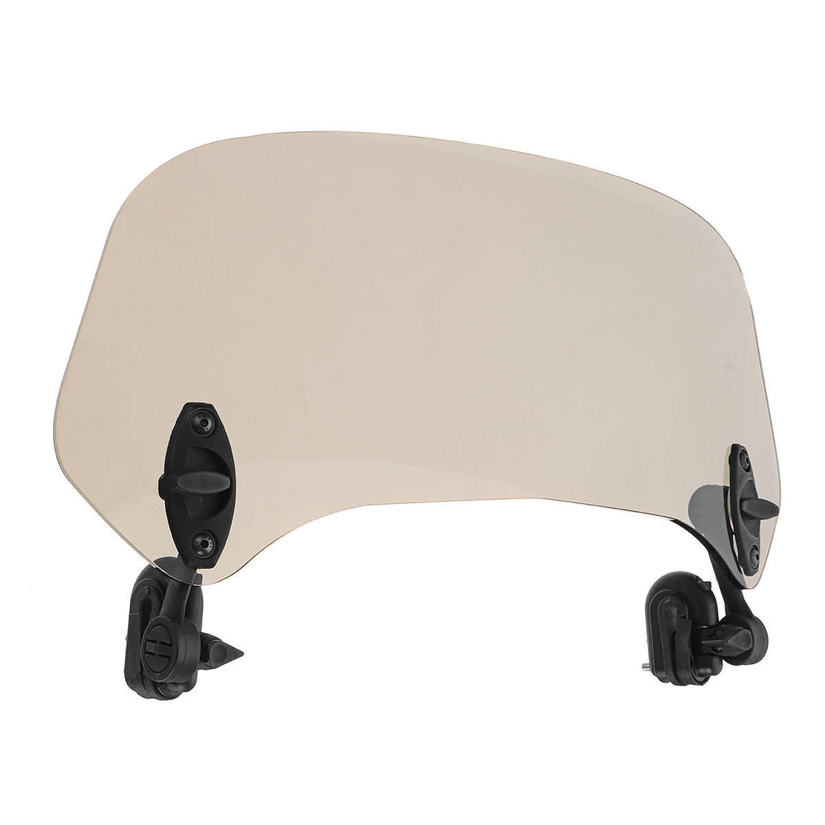 Universal Adjustable Clip On Brown Windshield Extension Spoiler Wind Big Windscreen Deflector For Mo