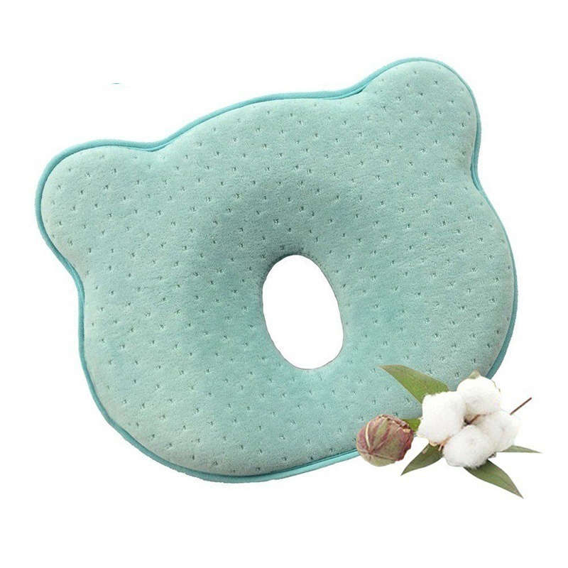 Baby Pillow Infant Toddler Sleep Positioner Anti Roll Cushion Flat Head Prot