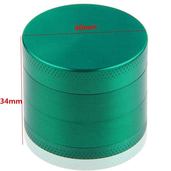 4 Layer Alloy Herb Grinders Green Tobacco Crusher Hand Muller Grinder
