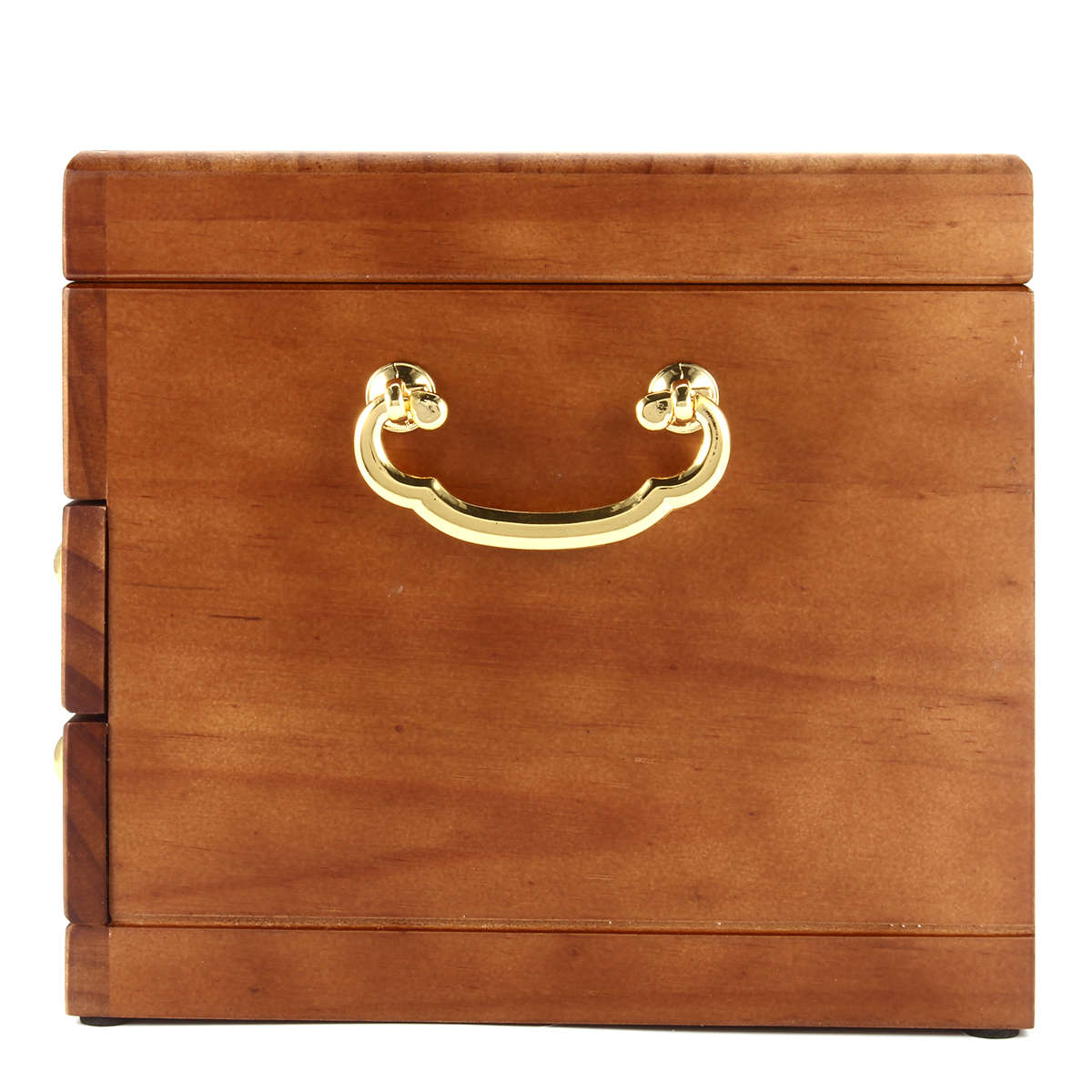 Luxury 3 Layers Wooden Jewelry Box Bracelet Necklace Ring Storage Case Display Holder