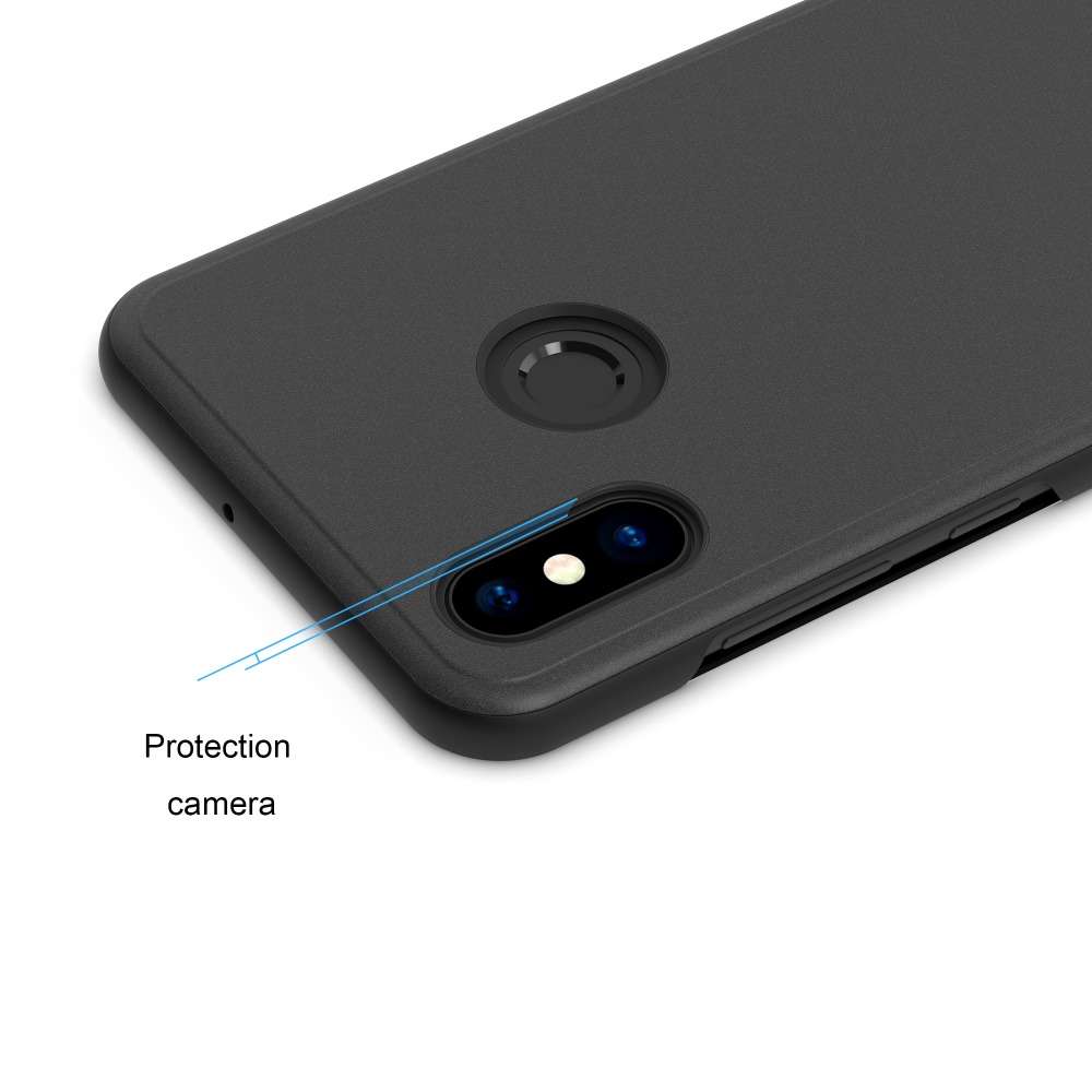 Bakeey Flip Smart Sleep Mirror Window View Bracket Protective Case For Xiaomi Redmi Note 6 Pro -
