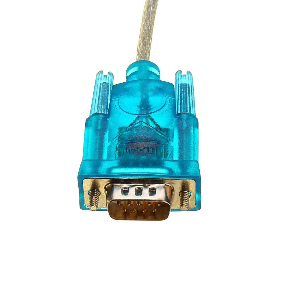 Translucent USB To RS232 Serial 9 Pin Converter Cable Adapter