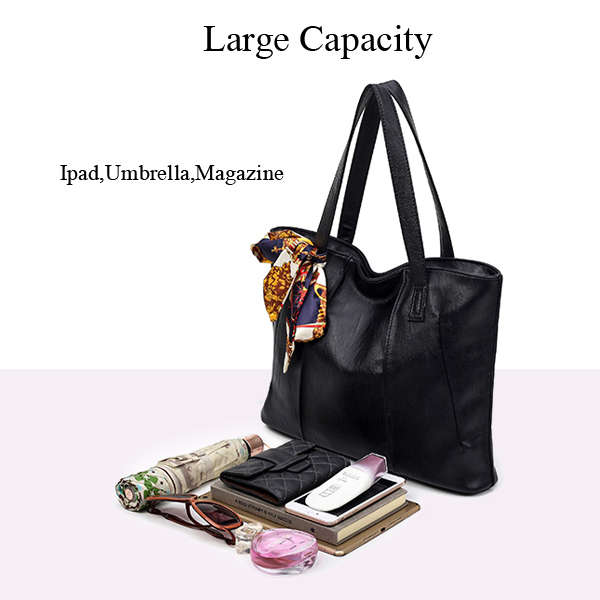 Women Classical Cowhide Scarves Decoration Handbag Casual Genuine Leather Ha