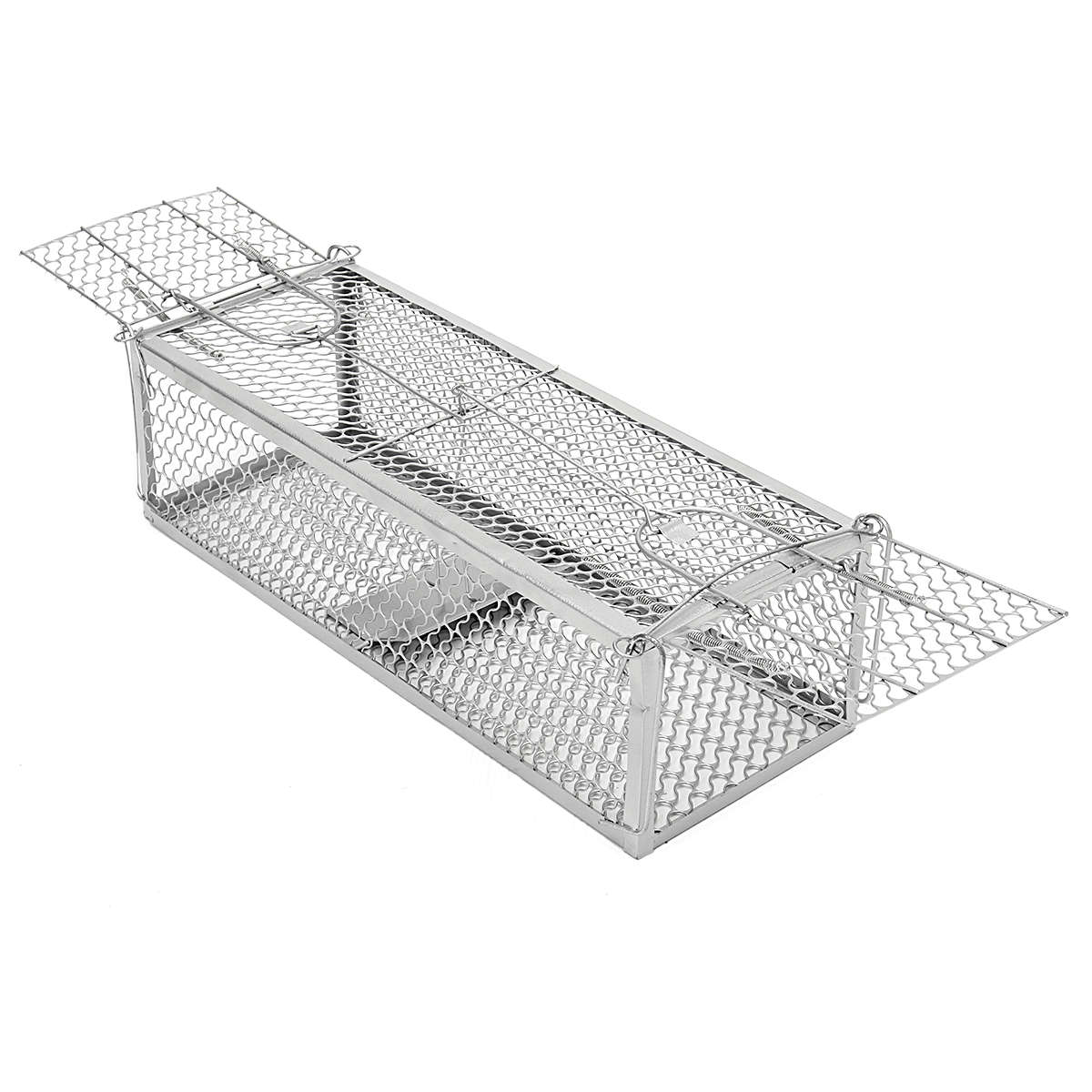 Large Double Entry Mousetrap Rat Spring Cage Trap Human Control Animal Rodent Catcher No Poison