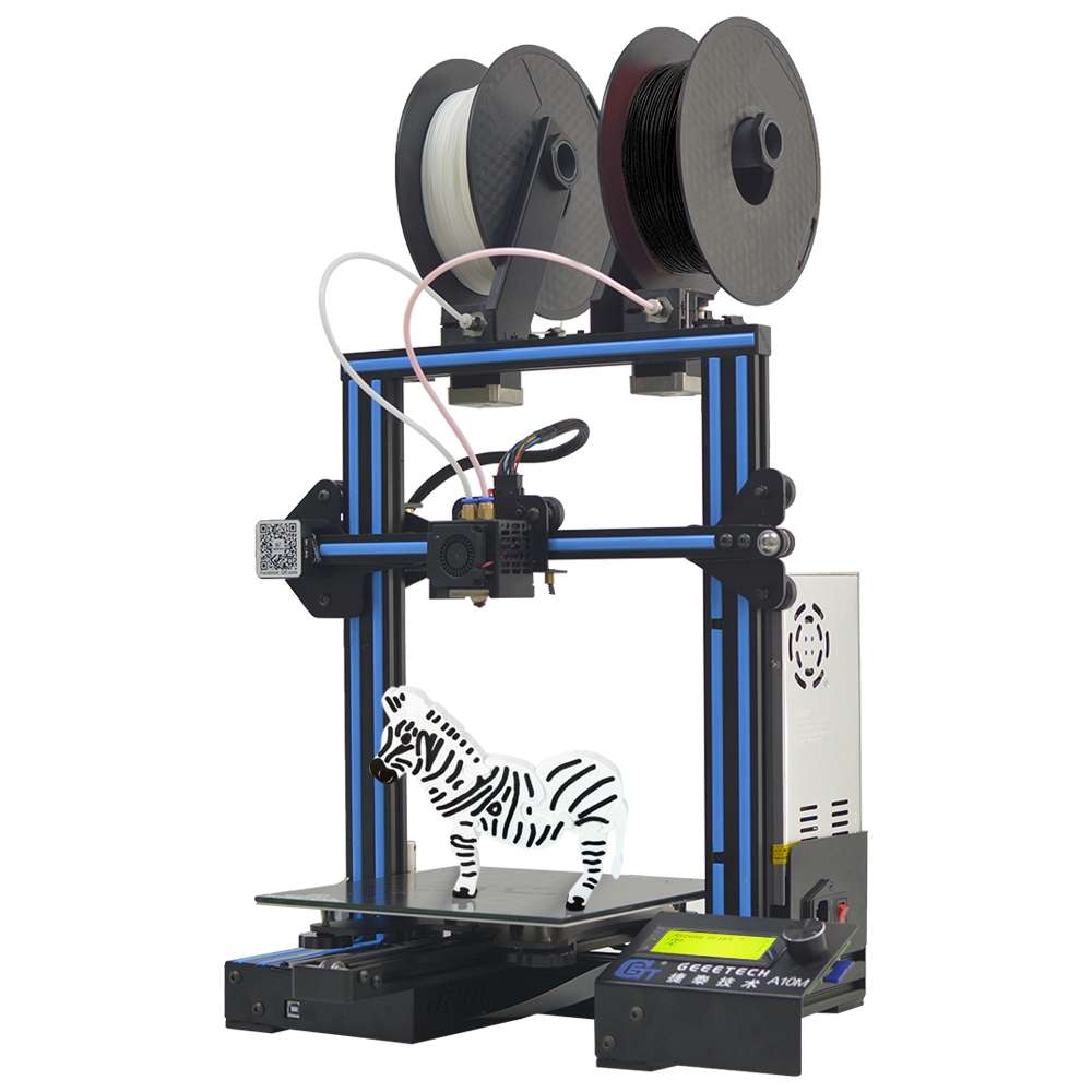 Geeetech A10M Mix-color Prusa I3 3D Printer 220*220*260mm Printing Size