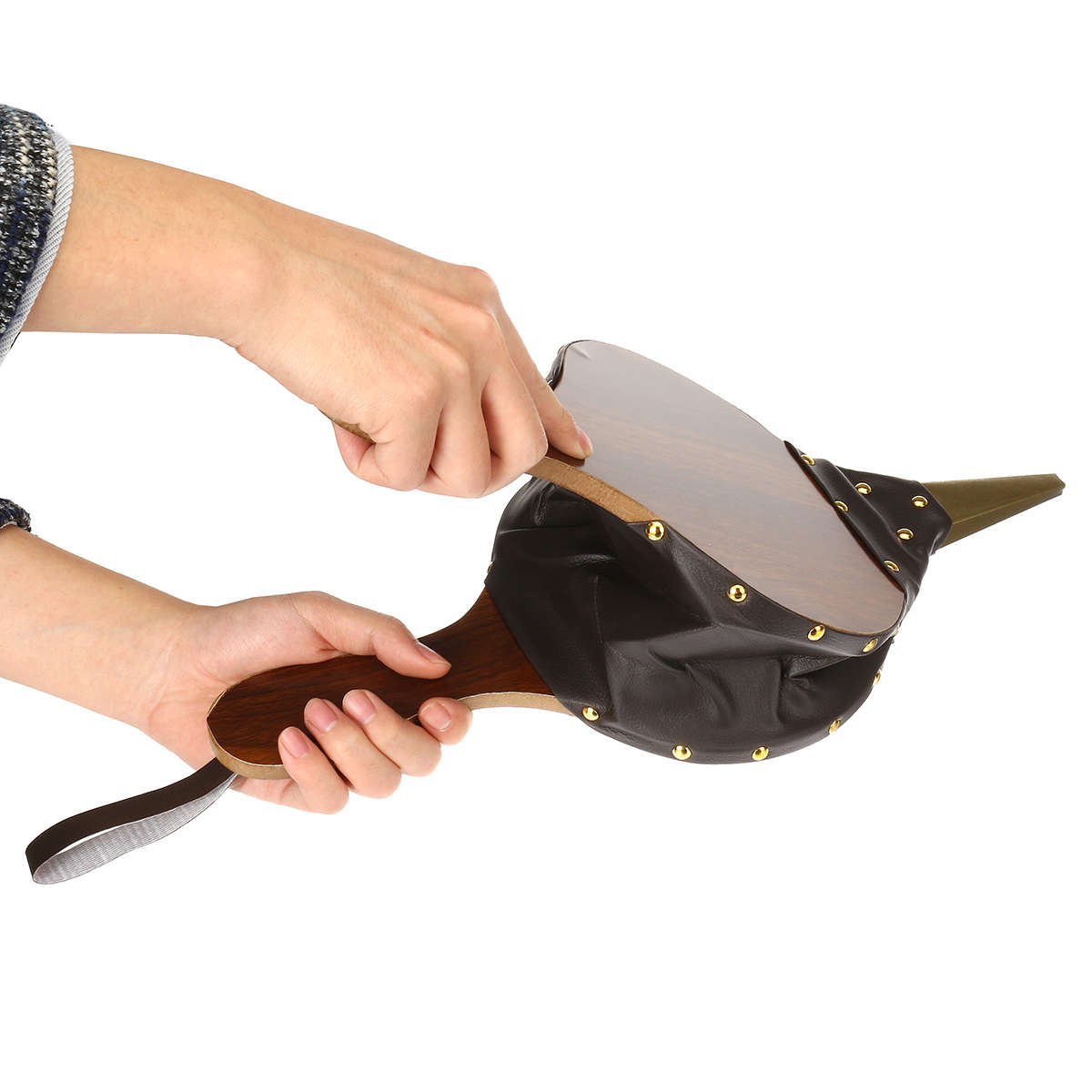 Wooden Bellows Fireplace Air Blower Hand Bellow Pump for Fireside