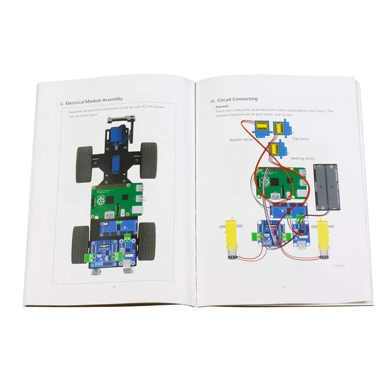 Sunfounder TS0248 Smart Remote Control Video Car Kit for Raspberry Pi with Android App