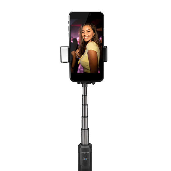 Bluetooth Tripod Selfie Stick With LED Fill Light - Blitzwolf BW-BS8 Extendable