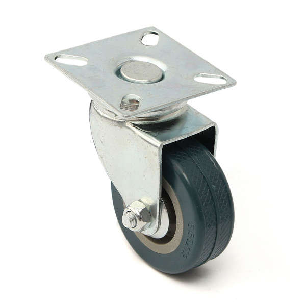 0mm Heavy Duty Rubber Swivel Castor Wheels Trolley Caster Brake
