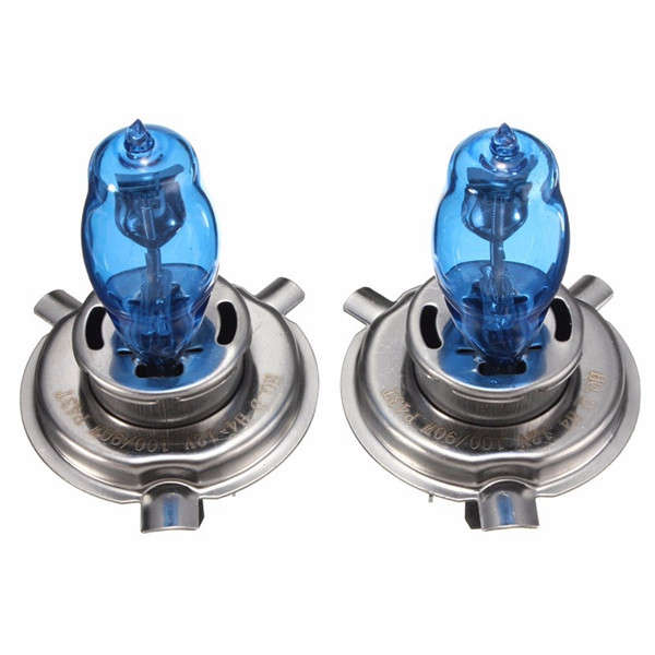 LED Headlight Pair H4 100W 6000K Car Halogen Bulbs Headlight Lamp White
