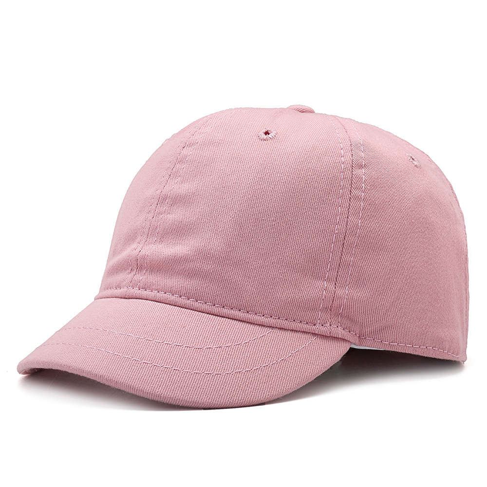 Men Women Washed Cotton Baseball Caps Twill Cap (COLOR: PINK)