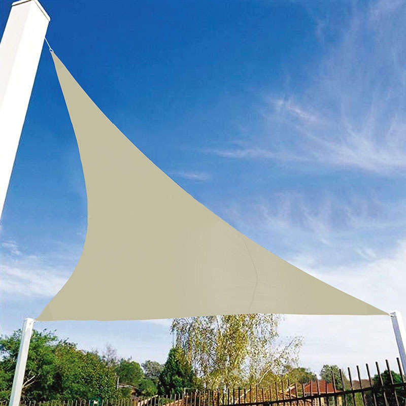 3.5M/11ft Triangle Sun Shade Sail UV Water Resistant Canopy Patio Garden Tent Awning