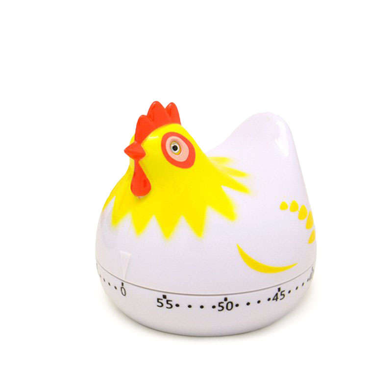 Kitchen Timer Clock Cute Hen shape Cooking Countdown Kitchen Cooking Mechanical C... (COLOR: YELLOW)