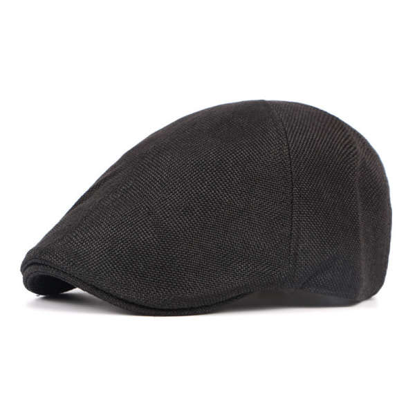 Unisex Outdoor Causal Cotton Beret Hats (COLOR: BLACK)