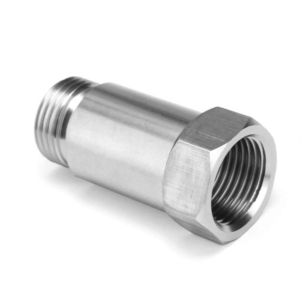 M18x1.5 O2 Oxygen Sensor Adapter CEL Fix Restrictor Fitting With Adjustable Gas Flow Inserts