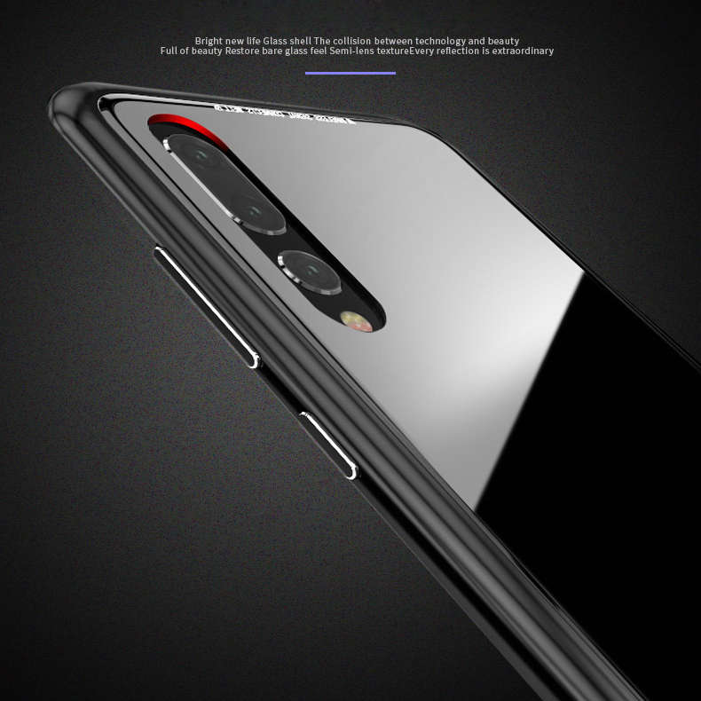 Bakeey 360 Magnetic Adsorption Metal Tempered Glass Protective Case for Huawei P20/P20 Lite/P20 Pro