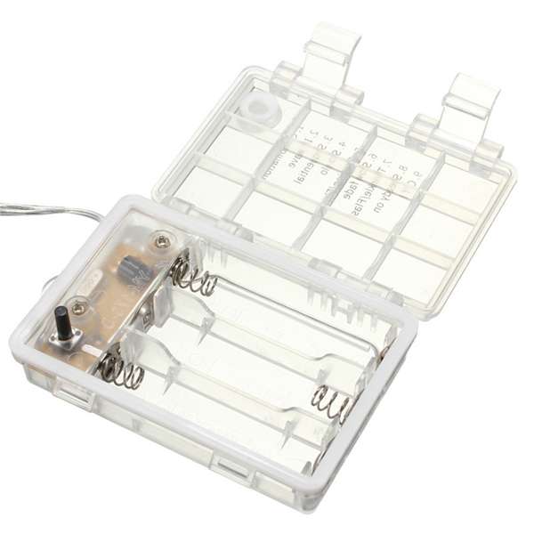 10M 100 LED Battery Operated Silver Wire String Fairy Light Christmas + Remo