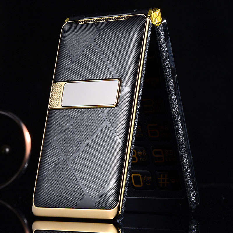 BLT610 2.6'' 2800mAh Touch Screen Dual Screen Dual SIM FM Flashlight Long Standby Flip Feature Phon