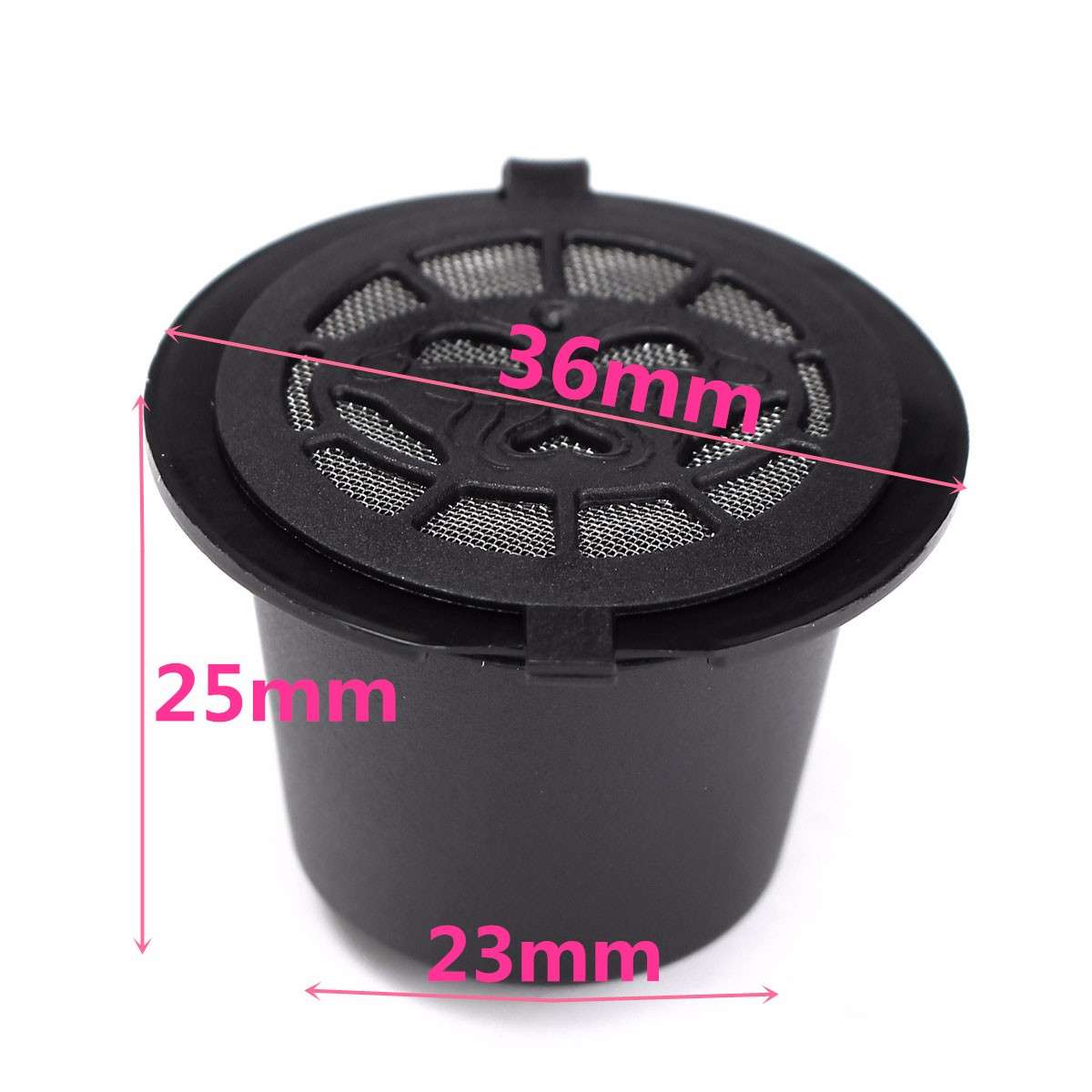 6 Pack Reusable Capsules Refillable Pods With Brush Spoon For Nespresso Coffee Machines