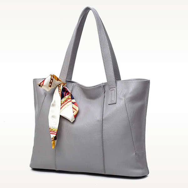 Women Classical Cowhide Scarves Decoration Handbag Casual Genuine Leather Ha