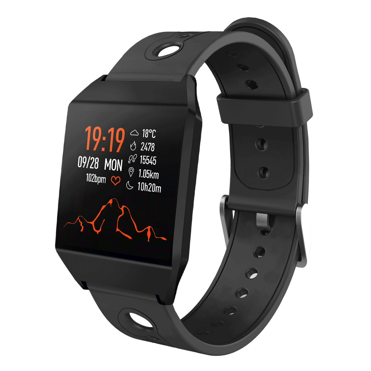 XANES W13 1.3'' Color Screen Smart Watch Heart Rate Monitor Fitness Sports Smart Bracelet