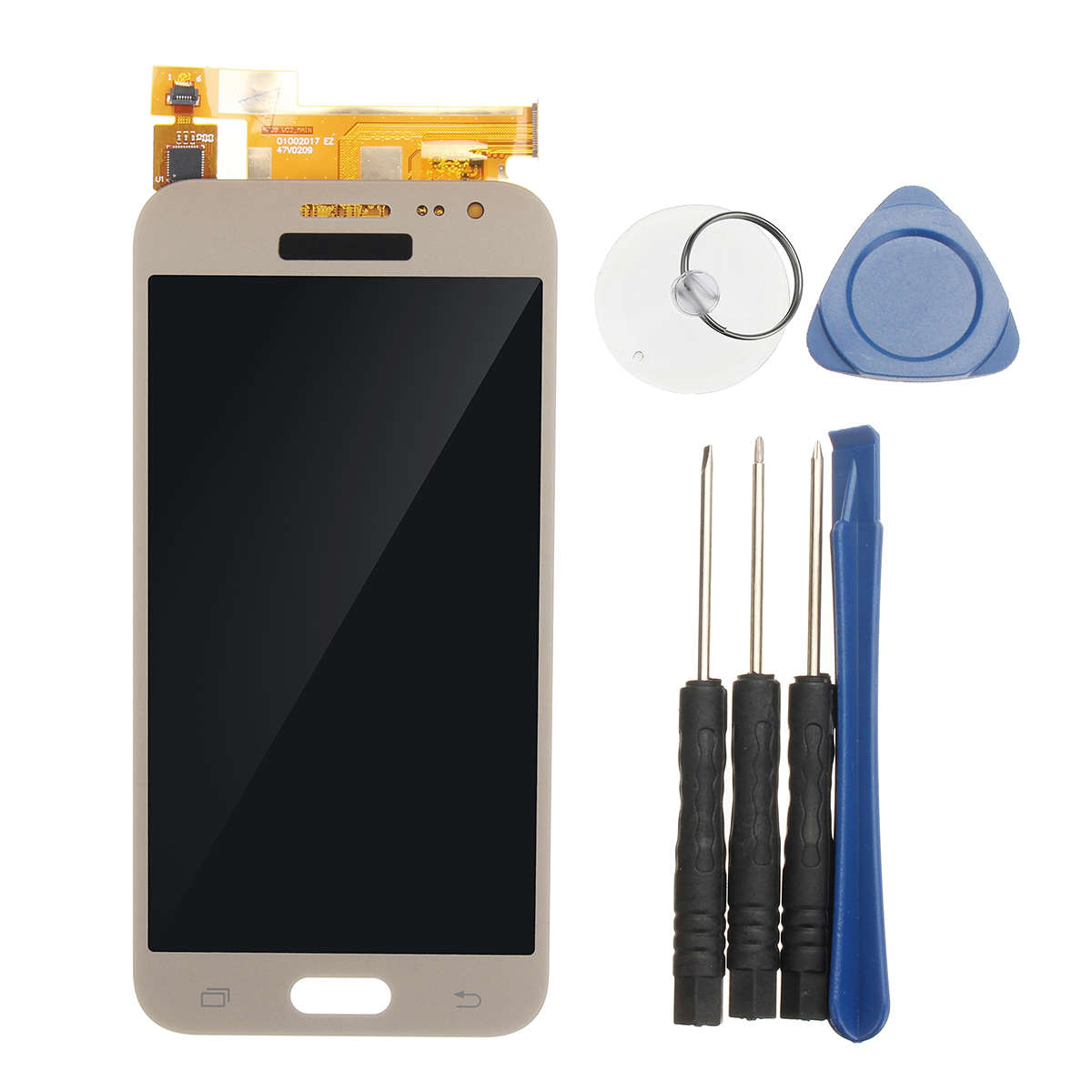 LCD Display Touch Screen Assembly + Tools for Samsung Galaxy J2 J200 J200F J200H (COLOR: GOLD)