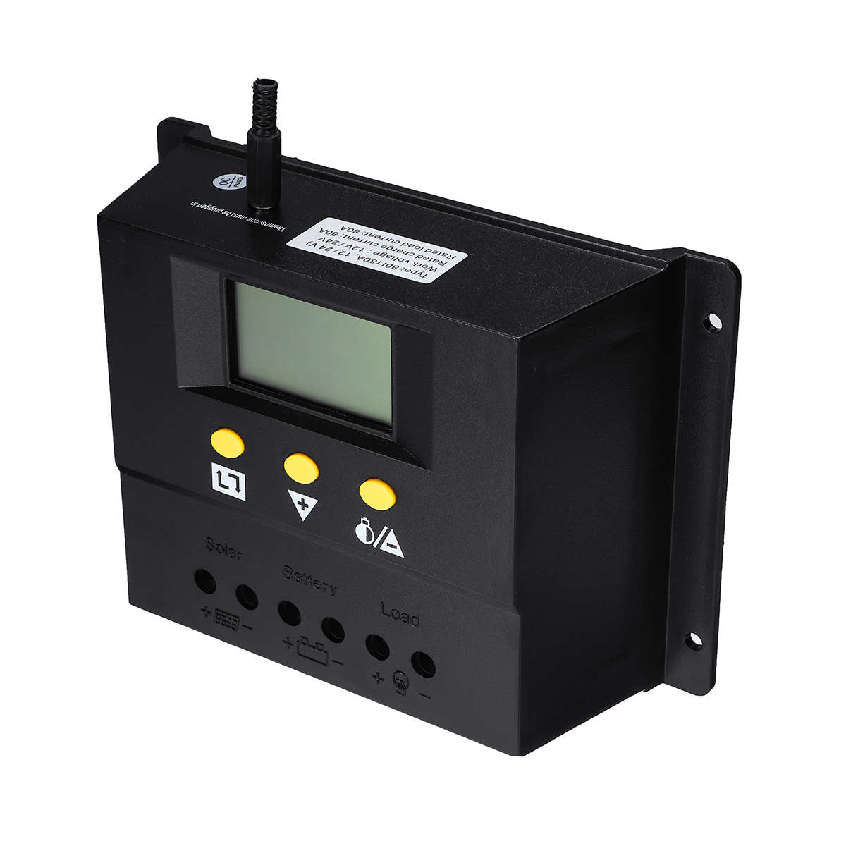 12/24V 80A Solar Charge Controller 960W/1920W Auto PWM Battery Charger Regulator