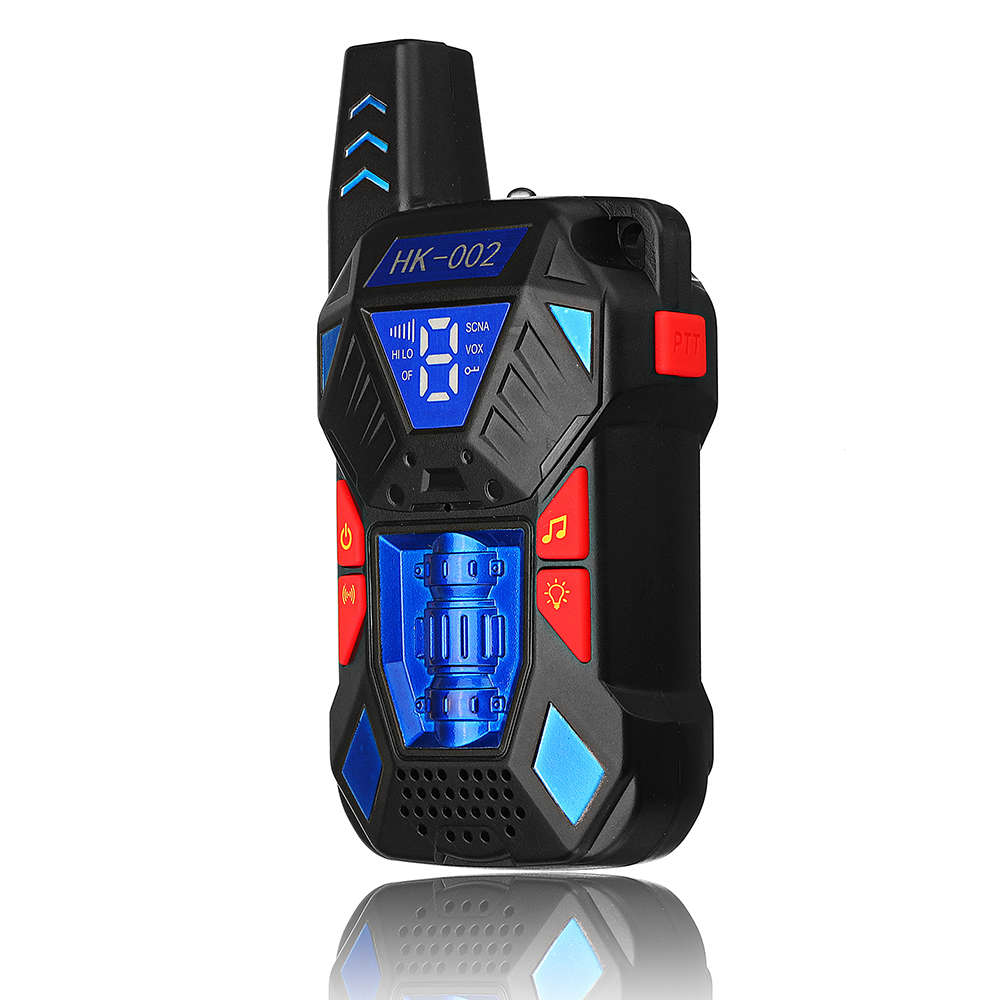 2pcs HK-002 0.5W UHF Auto Multi-Channels Mini Radios Walkie Talkie Built-in Flashlight - 0.16kg