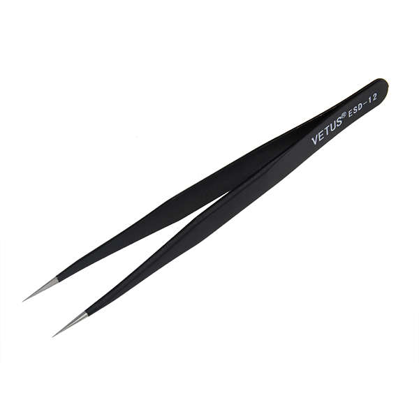 DANIU 6Pcs Anti-Static Different Size Vetus ESD Tweezers ESD10 to ESD15