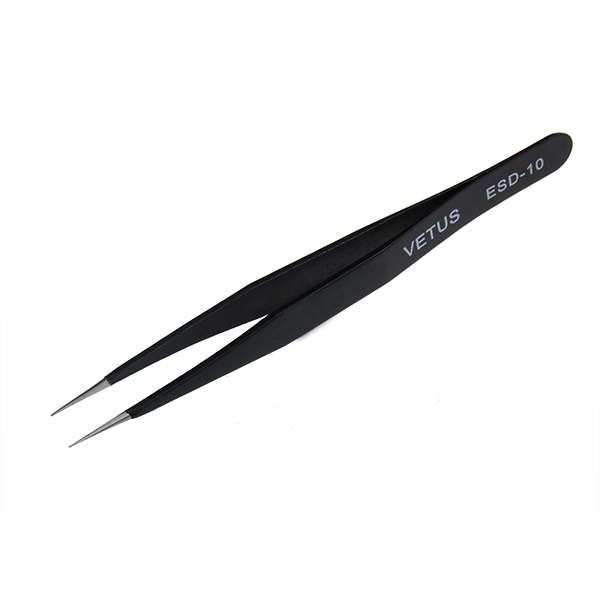 DANIU 6Pcs Anti-Static Different Size Vetus ESD Tweezers ESD10 to ESD15