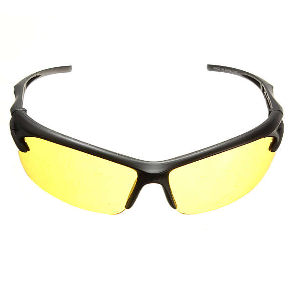 Night Vision UV400 Driving Riding Glasses Sun Glassess Yellow Lens