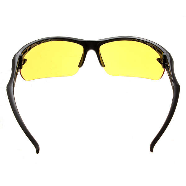 Night Vision UV400 Driving Riding Glasses Sun Glassess Yellow Lens