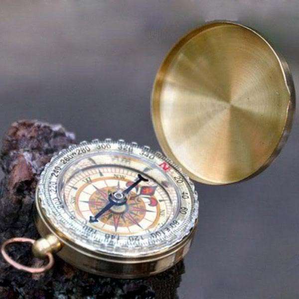 Outdoor Camping Hiking Compass Brass Survival Pocket Compass