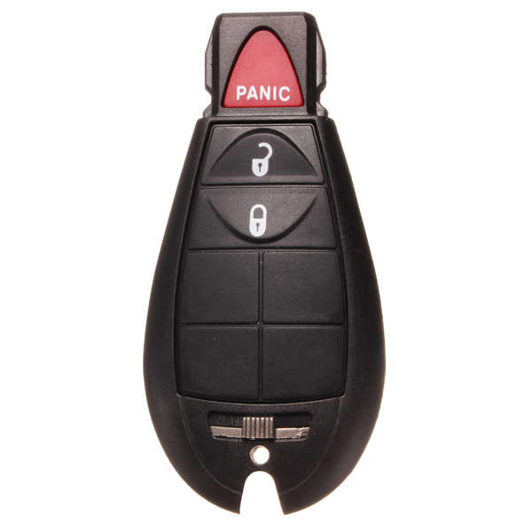 Remote Key Shell Case for Chrysler Dodge 3 Button Black Replacement | Remote Key