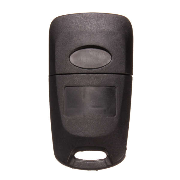 Three Button Flip Key Case Shell for Hyundai i20 i30 Black with