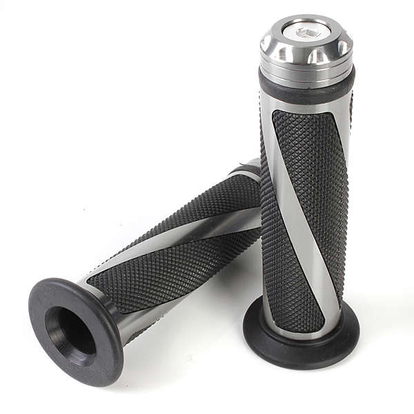 CNC Aluminum Motorcycle Handlebar Gel Hand Grips Bar Rubber