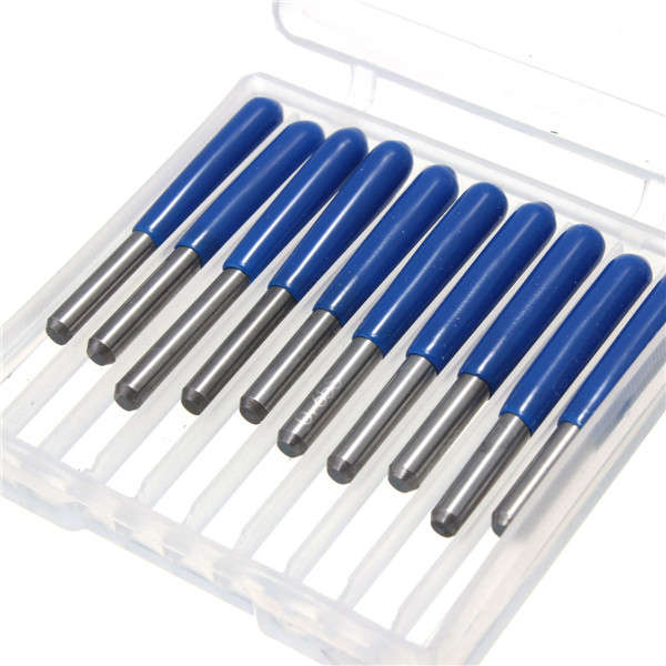 0.1mm 10/15/20/30 Degree 3.175mm Carbide PCB Engraving Bits CNC Router