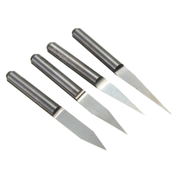 0.1mm 10/15/20/30 Degree 3.175mm Carbide PCB Engraving Bits CNC Router