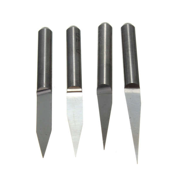 0.1mm 10/15/20/30 Degree 3.175mm Carbide PCB Engraving Bits CNC Router