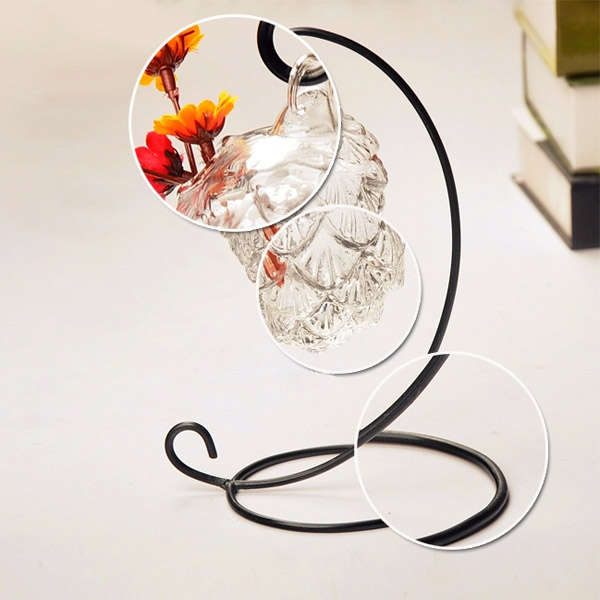 Grape Shape Hanging Glass Vase Hydroponic Plants Garden Flower Pot