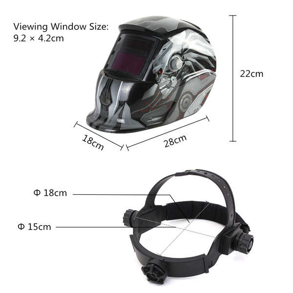 Solar Auto Darkening Welding Helmet TIG MIG Welder Lens Mask