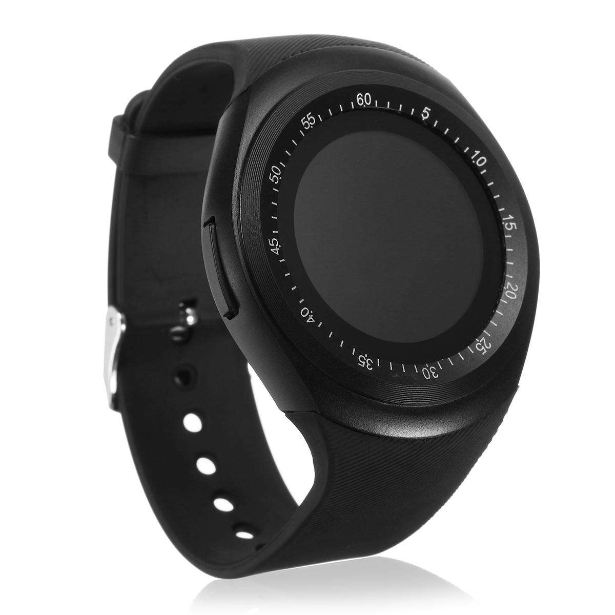 Y1 Smart Bluetooth3.0 Watch Phone Band SIM Card Touch Screen Sport Watch - Black