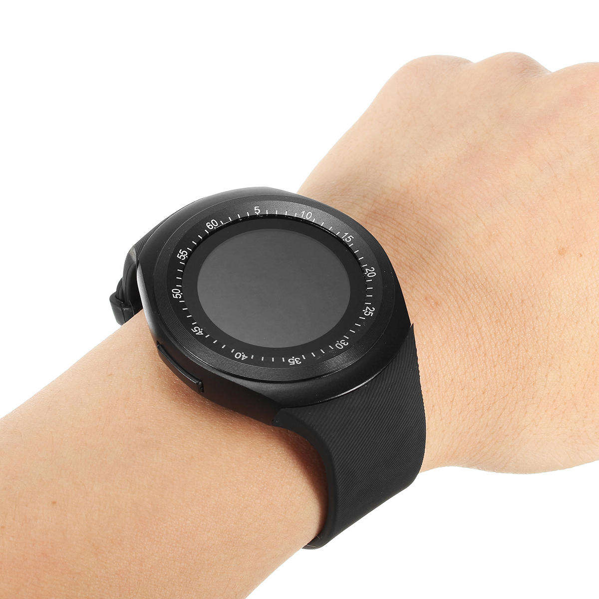 Y1 Smart Bluetooth3.0 Watch Phone Band SIM Card Touch Screen Sport watch - Black (In stock Locally)